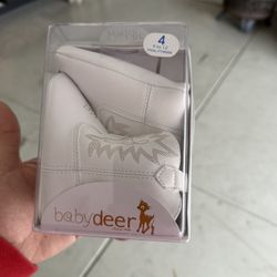 Size 4 Baby Infant White Cowboy Boots