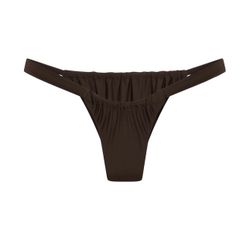 Vacay Swimwear Rhodes Bikini Bottoms in Chocolate Brown Size Large NEW