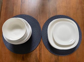 White Dinnerware Set – 12 Pieces – $20