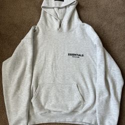 Light gray Essentials hoodie (Size S)