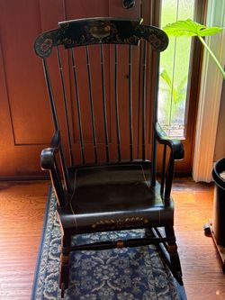 Antique Nichols & Stone Ladies Rocker,