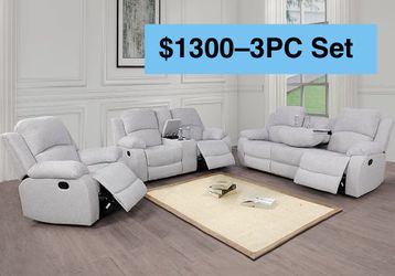 💥FREE DELIVERY💥Brand New  3PC Reclining Sofa Loveseat Chair Set 
