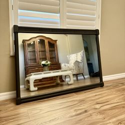 Large Solid Wood Mirror