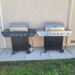 🔥 (2) Nexgrill Five Burner Propane Gas Grill With Side Burner Outdoor BBQ Barbecue Home