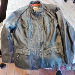 Harley Davidson Women's  XL Genuine Leather Studded Jacket  