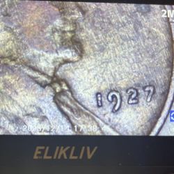 1927 Lincoln Wheat Cent Penny Coin 
