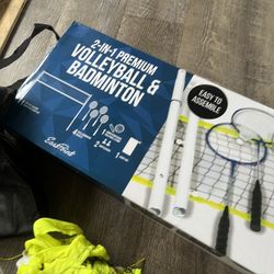 Brand New Volleyball, Badminton Beer Pong Games