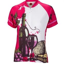 Women's Wine Time Cycling Jersey - Large