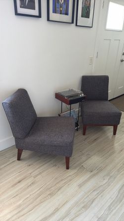 2 mid century chairs