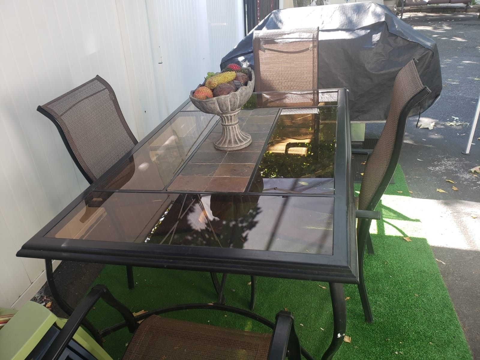 Patio table with 6 chairs