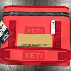 New YETI Hopper Flip 18 Portable Soft Cooler Rescue Red Model YHOPFLIP18