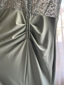Sage Green Evening Gown