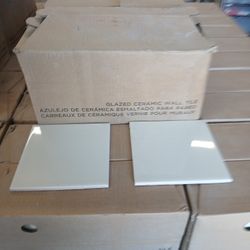 50 Piece Boxes Of 6x6 Glazed Ceramic Wall Tile Almond Color 