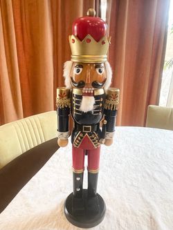 Traditional decorative wooden nutcracker