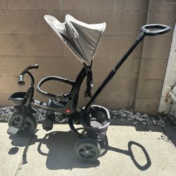 Tricycle With Handle And Canopy 