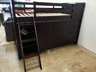 New twin size loft bed frame with dresser tax included free delivery