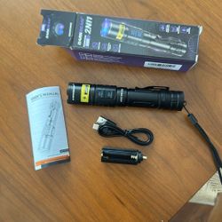 DARKBEAM UV Flashlight 365nm & 395nm Dual Black Light, Blacklight USB Rechargeable LED Ultraviolet Flashlights, Powerful Focusable Woods Lamp Pet Urin