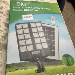 2000W Solar Street Light With Remote