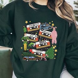 Favorite Christmas Movies Cassettes Sweatshirt
