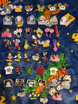 Disneyland pin trading lot of 46 pins