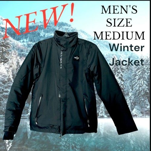NEW Black Winter Jacket Men's Medium By CKX