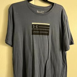 Under Armor Blue White And Black Shirt Athletic