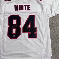 Roddy White Signed Autograph Custom Jersey - Beckett Coa - Atlanta Falcons
