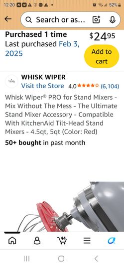 Whisk wiper
