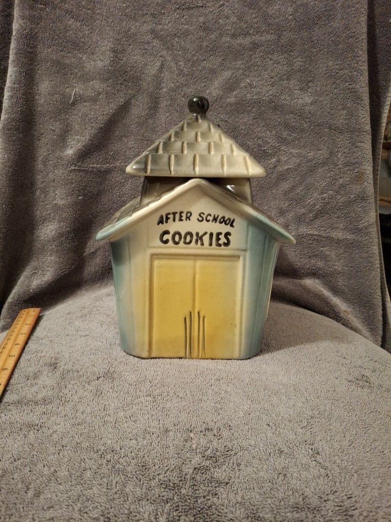 VTG "After School Cookies" Cookie Jar With Bell