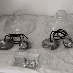 Shine Hai Glass Pendant Lights (2 Pack)