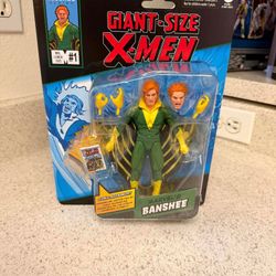 Marvel Legends Series Banshee, Giant-Size X-Men #1 (1975) Comics-Inspired Collectible 6-Inch Scale Action Figure with Character-Sized Comic Accessory