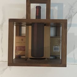 Wine Bottle Cady- Wood