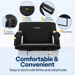 NEW Stadium Seat w/Back (set of 2)