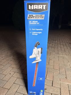 Hart 18” 20V Hedge Trimmer With 2.0Ah Lithium Battery And Charger 