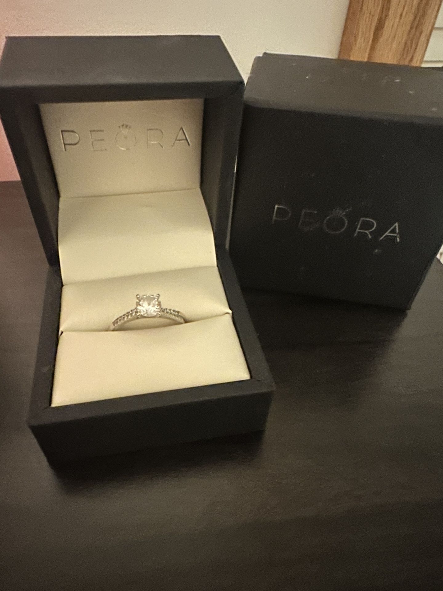 Peora Engagement Ring W/ Wedding Band Size 9-9.5