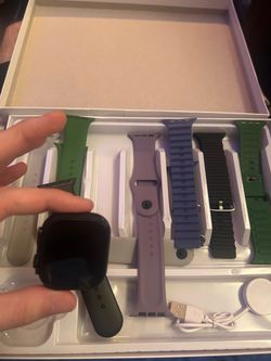 Smart Watch with 7 Band Bundle Set