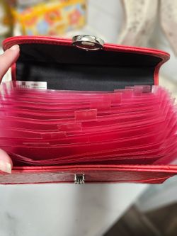 Red Accordion Holder Wallet