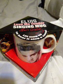 Elvis Presley Signing Coffee Mug