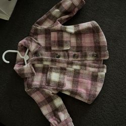 Baby Girl Flannel Jacket
