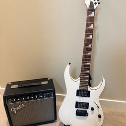 Electric Guitar and Fender Amp Bundle (Read Desc)