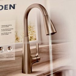 Moen Haelyn 3-in-1 water filtration kitchen faucet