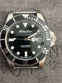 Mathey-Tissot Rolly Vintage Quartz Swiss Dive Watch - Like New with Box & Unworn Bracelet