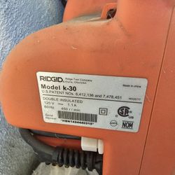 Rigid K-30 Auto Clean DraIn Opener