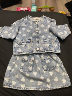 H&M Jean set girls size 5t NEVER WORN