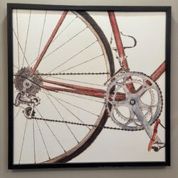 Bicycle Framed Painting 