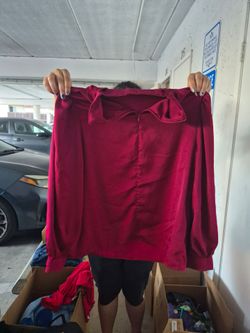 Red blouse