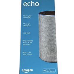 Amazon Echo (2nd Generation) Smart Speaker Gray Wi-Fi Bluetooth Alexa
