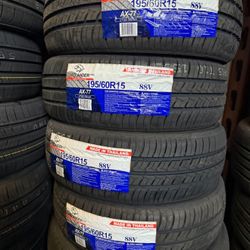 195/60/15 Atlander 4 New Tires Installed And Balanced