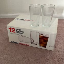 12 Piece 16oz Tumbler Glasses