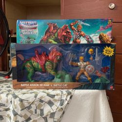 Motu Battle Armor He Man & Battle Cat